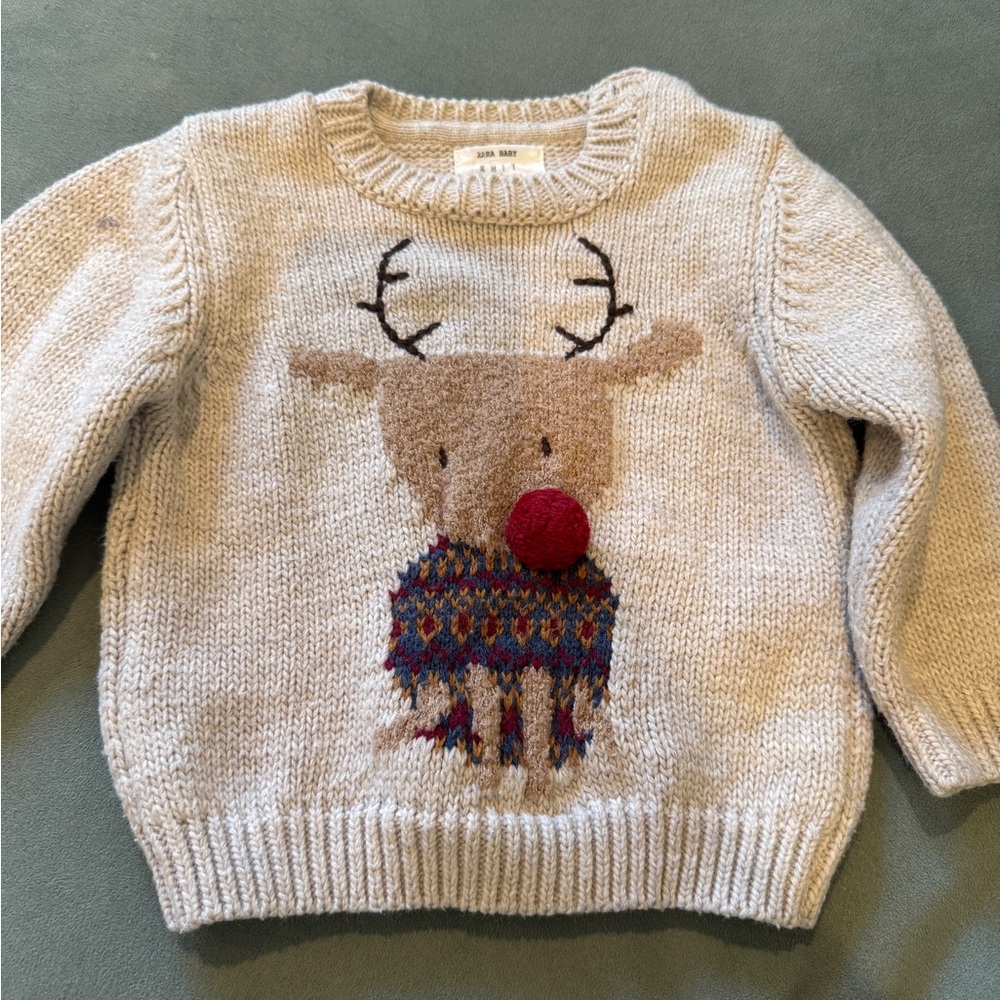 Toddler holiday “reindeer” sweater